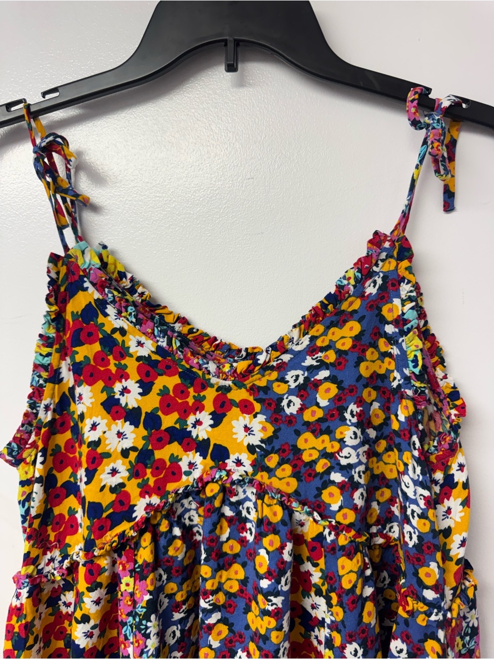 Patrons of Peace Malibu Dress M Floral Babydoll Mini Dress Western Boho C1 - Picture 10 of 15